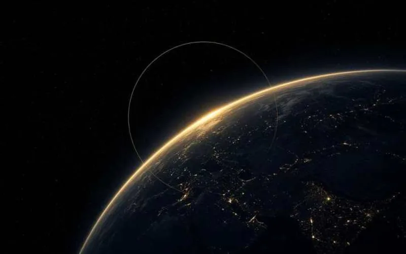 La Terre vue de l'espace, de nuit, son limbe éclairé d'or : le programme des lives à venir