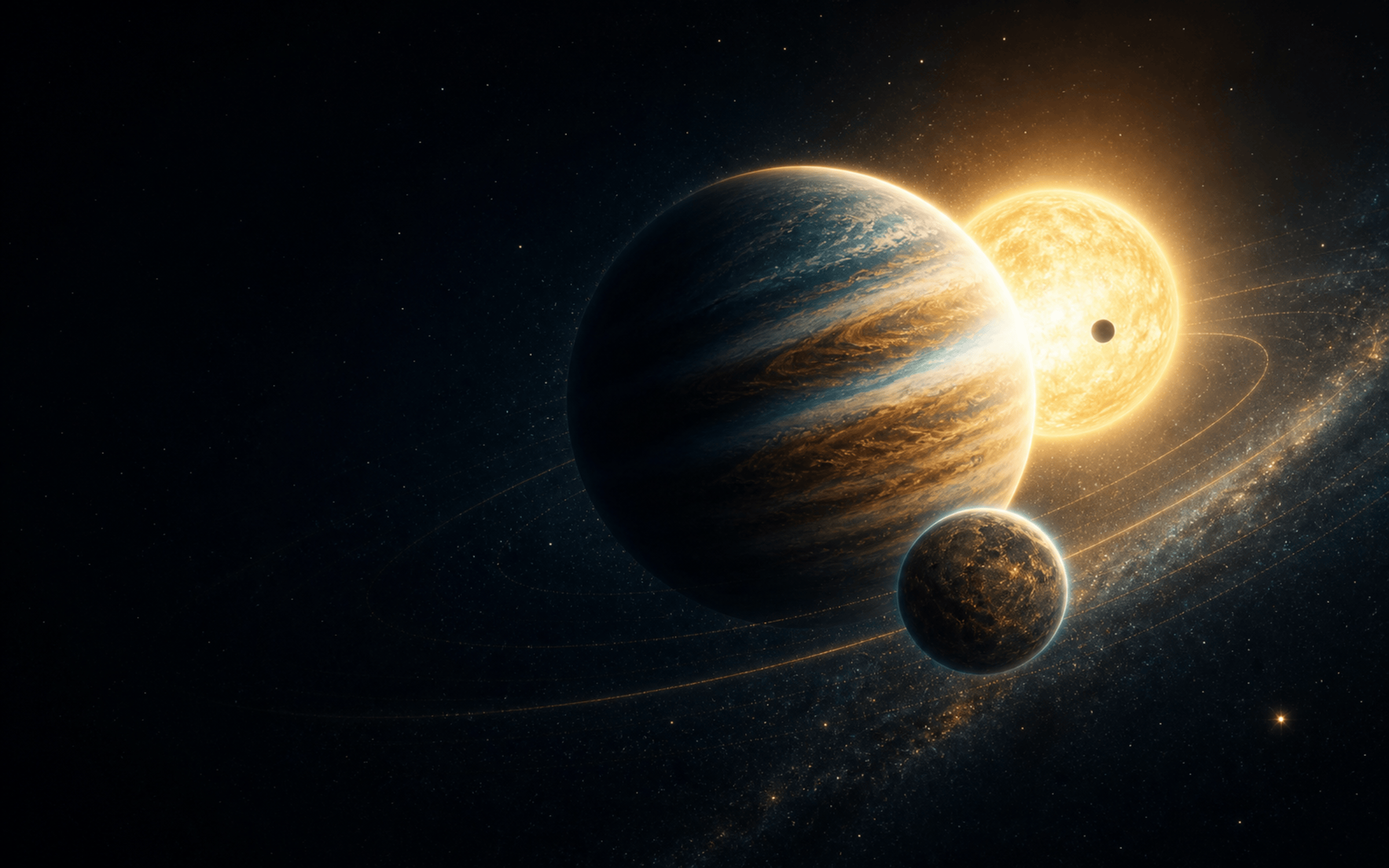 Une géante gazeuse en transit devant son étoile et un monde rocheux à atmosphère ténue